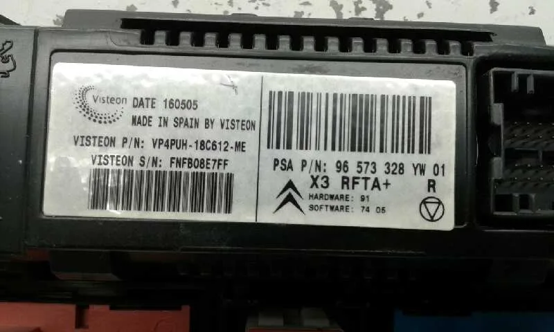Mando Climatizador para Citroën C5 Berlina