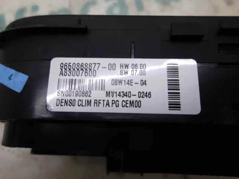 Mando Climatizador para Citroën C4 Picasso