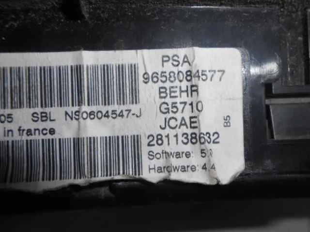 Mando Climatizador para Citroën C4 Berlina