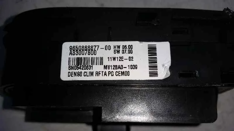Mando Climatizador para Citroën C4 Picasso