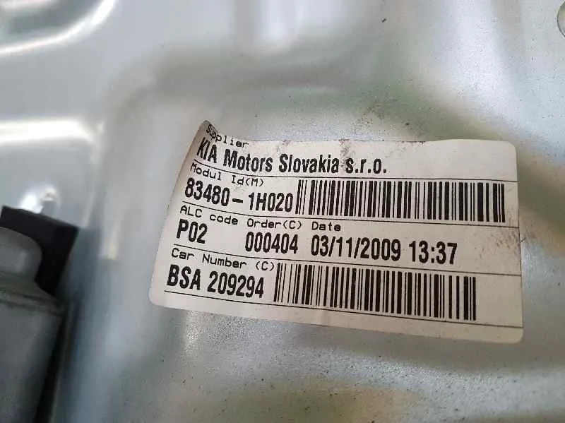 Elevalunas Trasero Derecho para Kia Cee'd