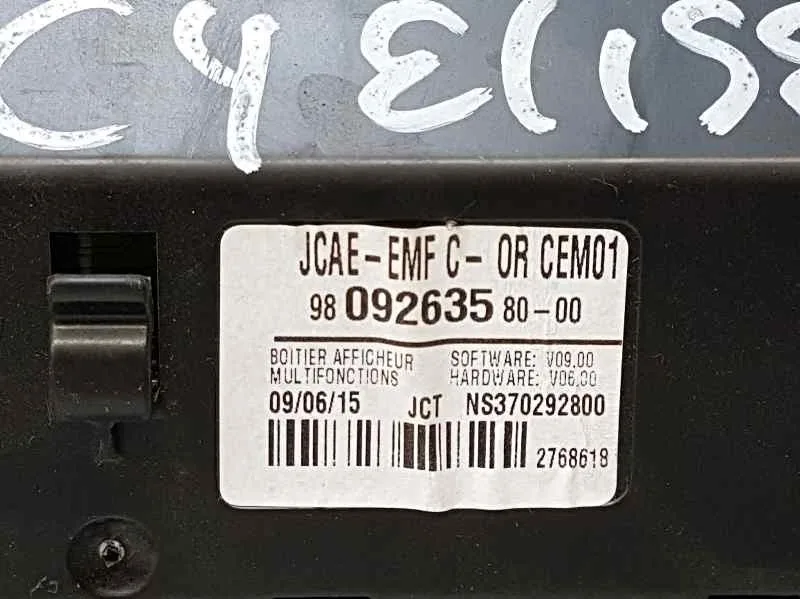 Pantalla Multifuncion para Citroën C-Elysee