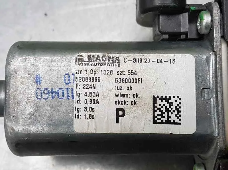 Elevalunas Delantero Derecho para Fiat Nuova 500 (150)