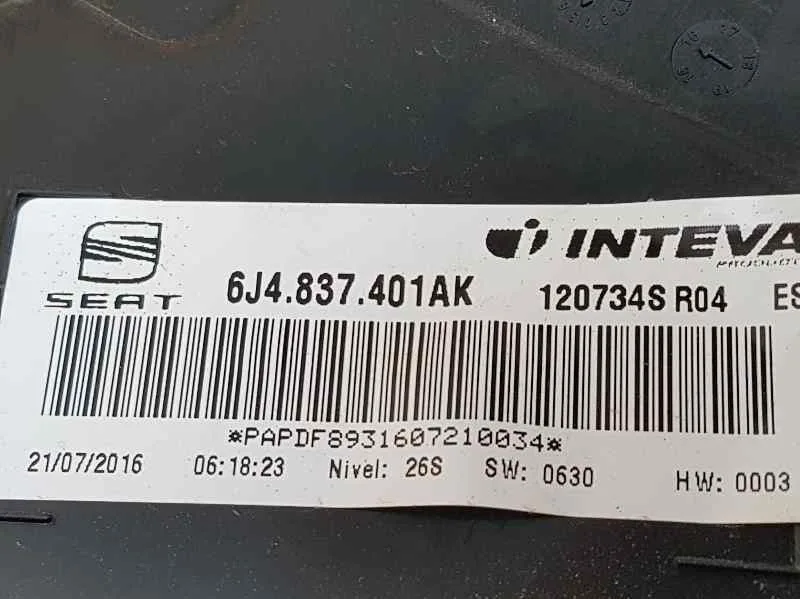Elevalunas Delantero Izquierdo para Seat Ibiza (6P1)