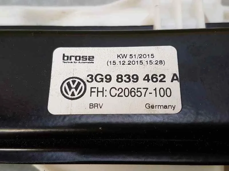 Elevalunas Trasero Derecho para Volkswagen Passat Variant (3G5)