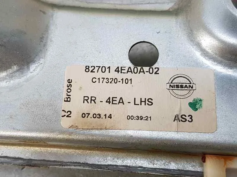 Elevalunas Trasero Izquierdo para Nissan Qashqai (J11)