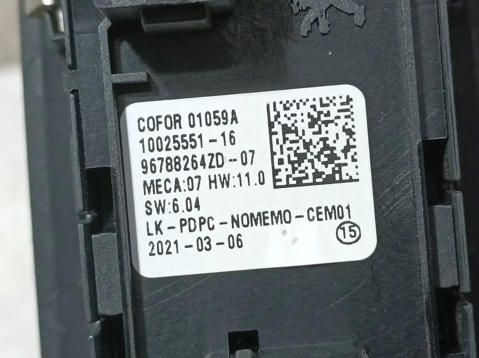 Mando Elevalunas Delantero Izquierdo para Citroën C4