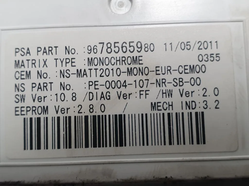 Cuadro Instrumentos para Citroën Ds4