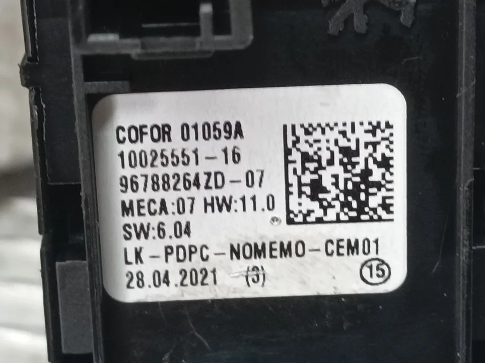 Mando Elevalunas Delantero Izquierdo para Citroën C4