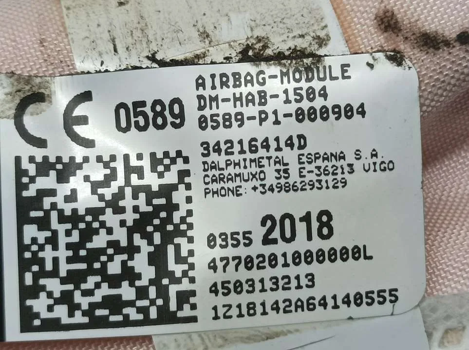 Airbag Cortina Delantero Izquierdo para Citroën C3 Aircross