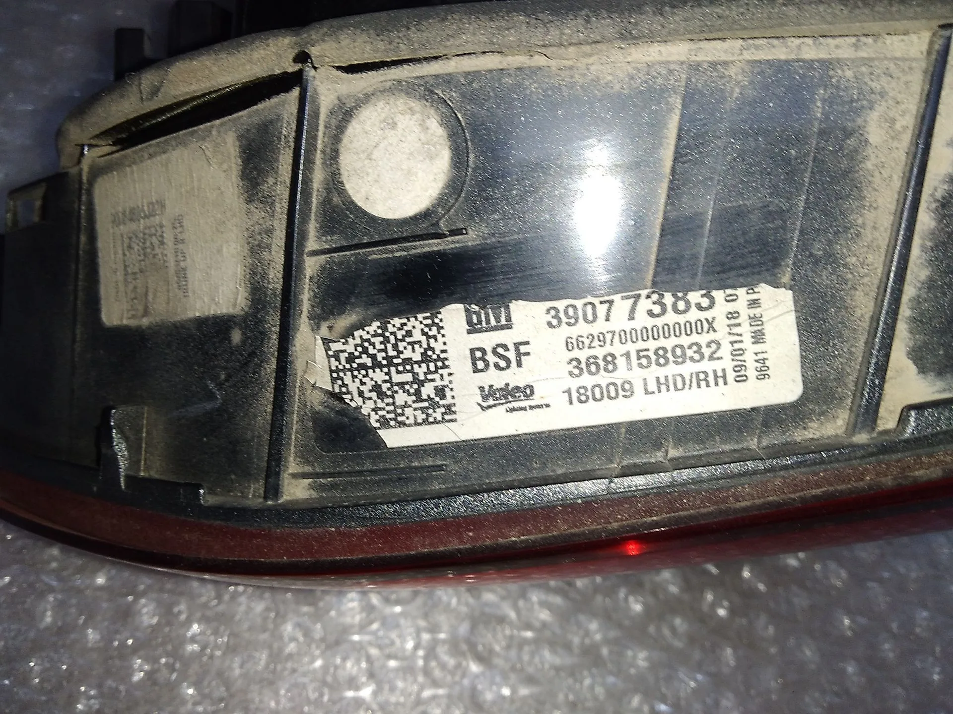 Piloto Trasero Derecho para Opel Astra K Sports Tourer