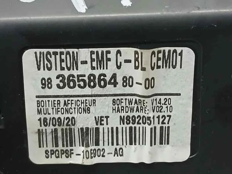Pantalla Multifuncion para Citroën Jumpy Furgon