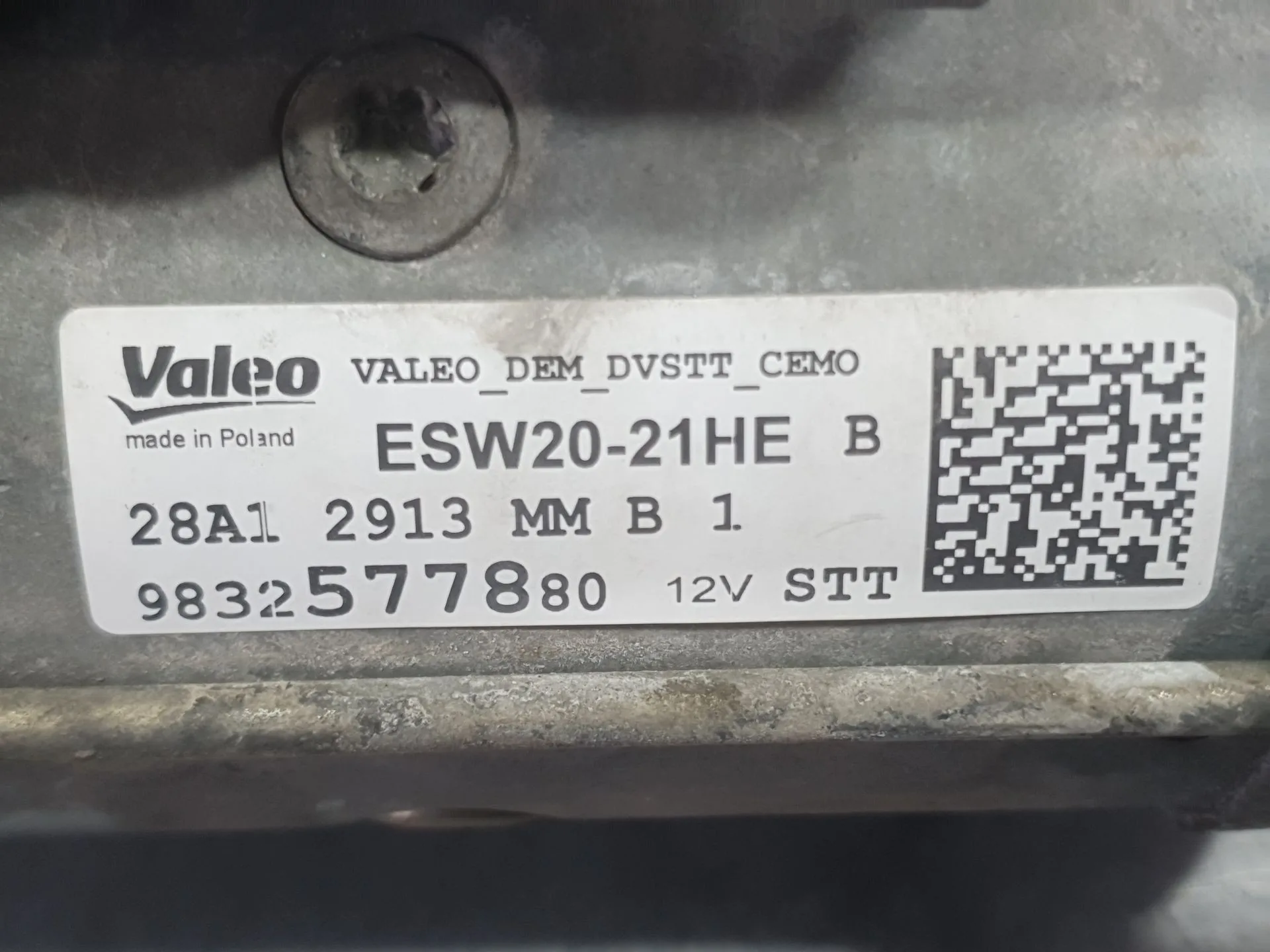 Motor Arranque para Peugeot 3008