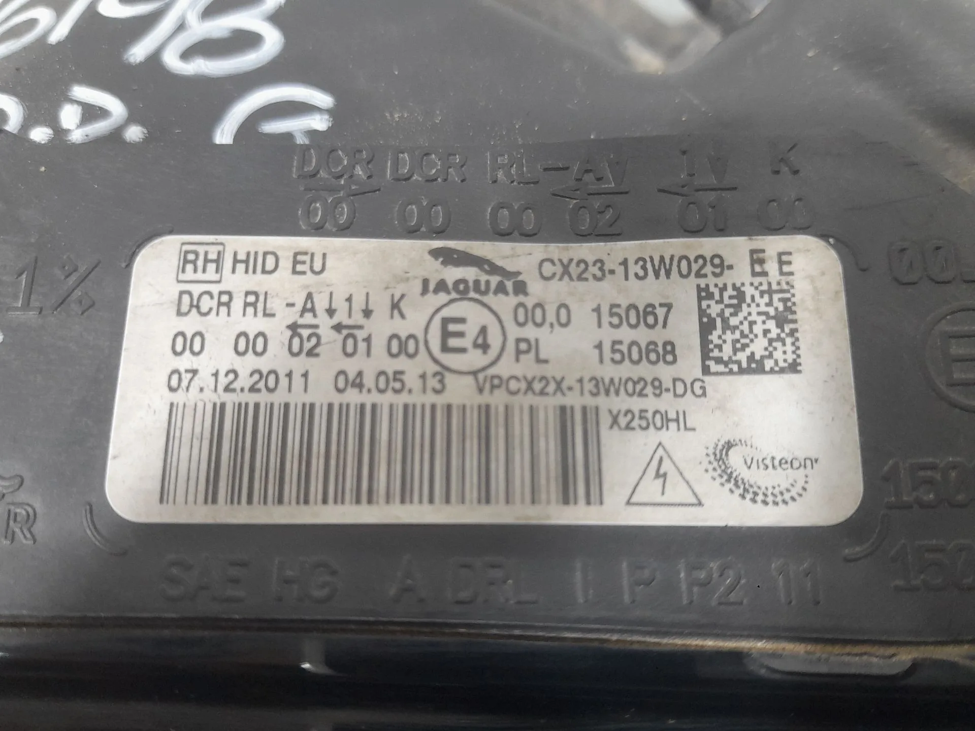 Faro Derecho para Jaguar Xf
