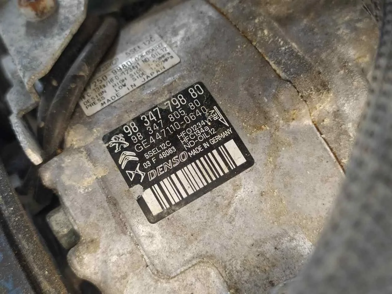 Compresor Aire Acondicionado para Citroën C3