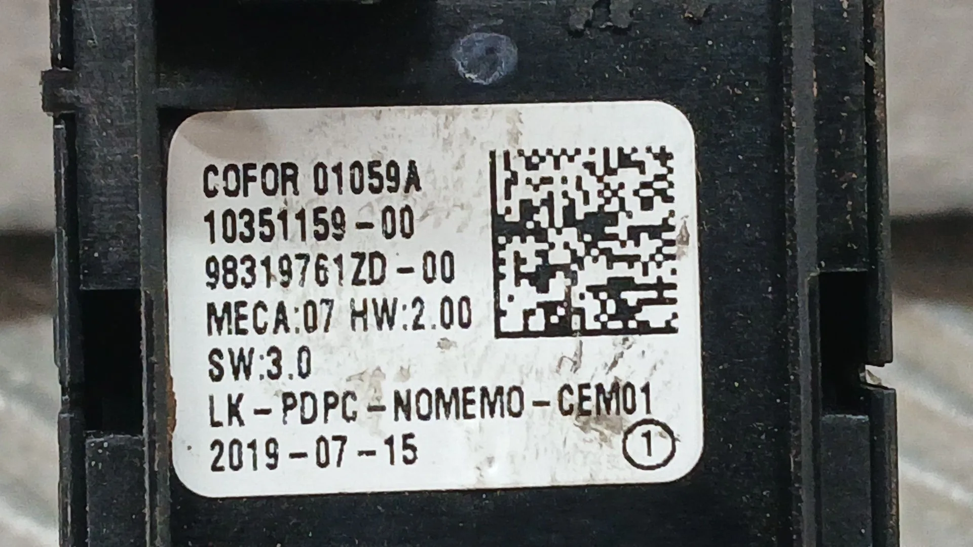Mando Elevalunas Delantero Izquierdo para Citroën C5 Aircross (Ac_, Aj_, Ar_, A4_)