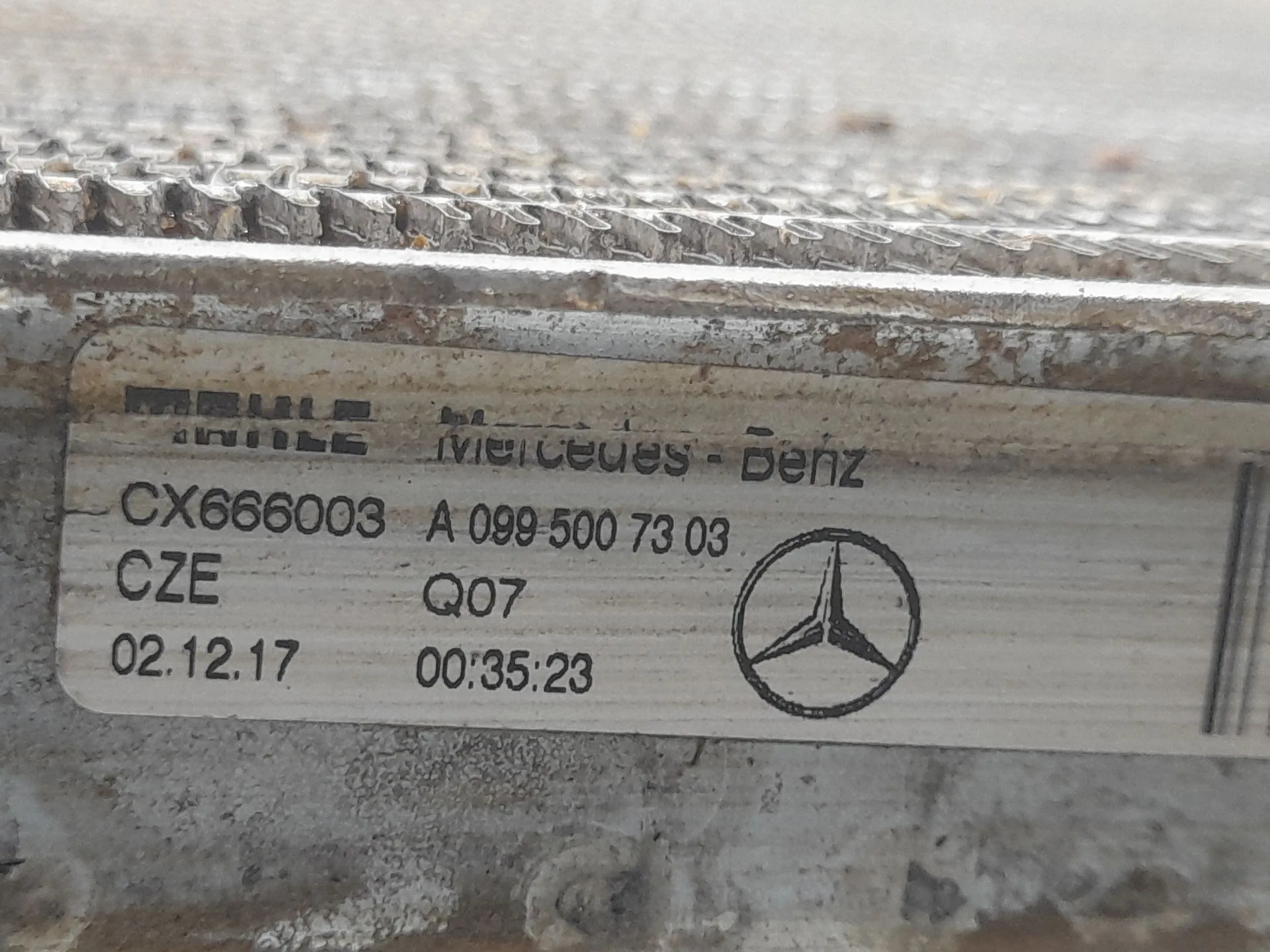 Radiador Agua para Mercedes-Benz Clase C T-Model (S205)