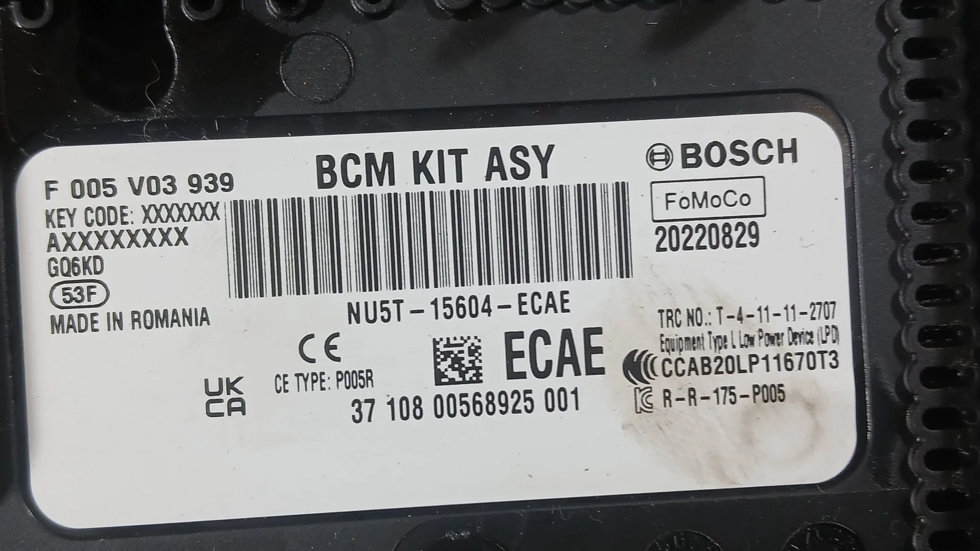 Caja Reles / Fusibles para Ford Fiesta Vii (Hj, Hf)