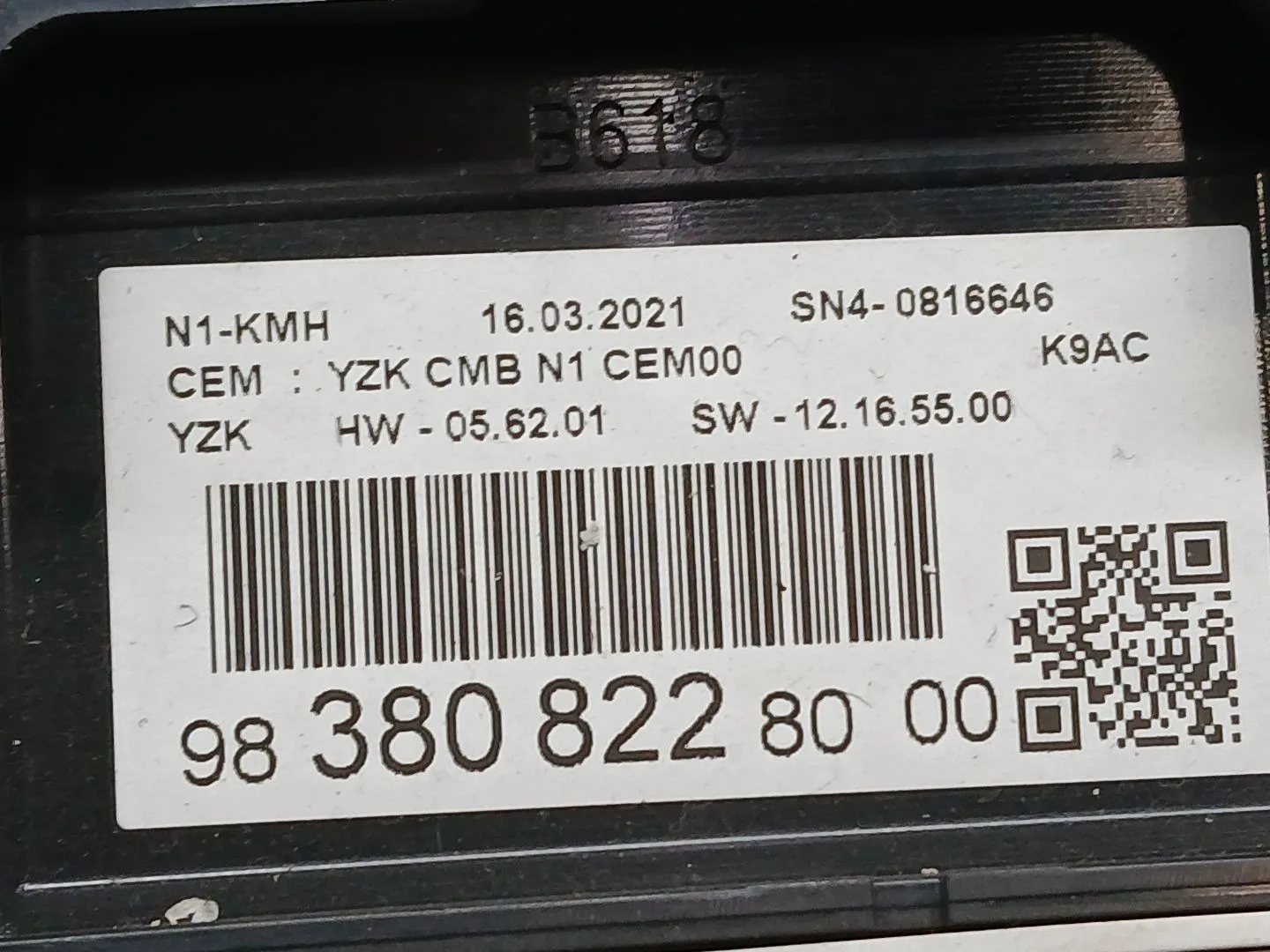Cuadro Instrumentos para Citroën Berlingo Furgoneta/Monovolumen (K9)