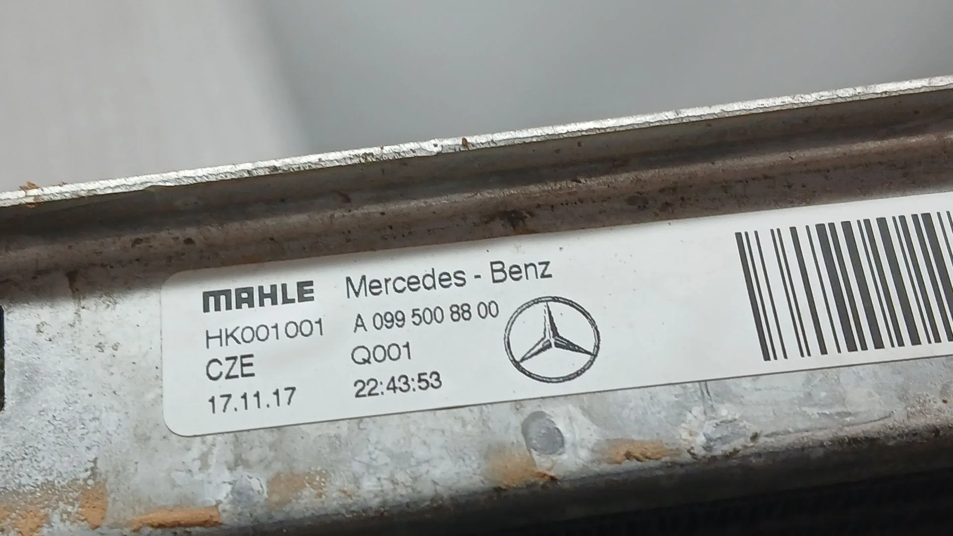 Radiador Agua para Mercedes-Benz Glc Coupe (C253)
