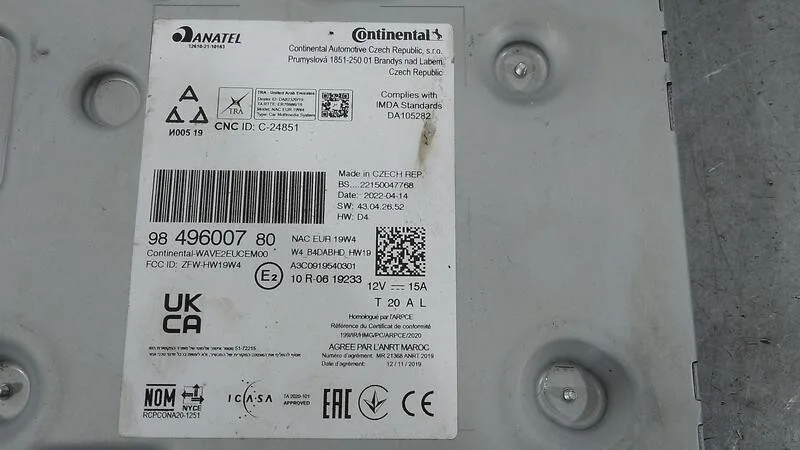 Sistema Audio / Radio para Citroën C4