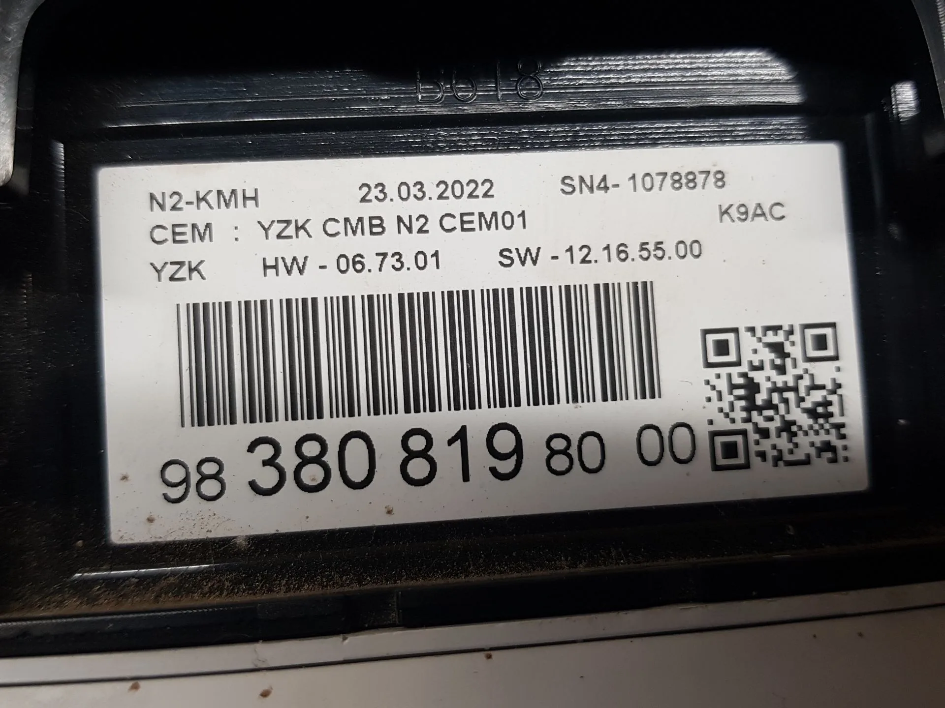 Cuadro Instrumentos para Citroën Berlingo Furgoneta/Monovolumen (K9)