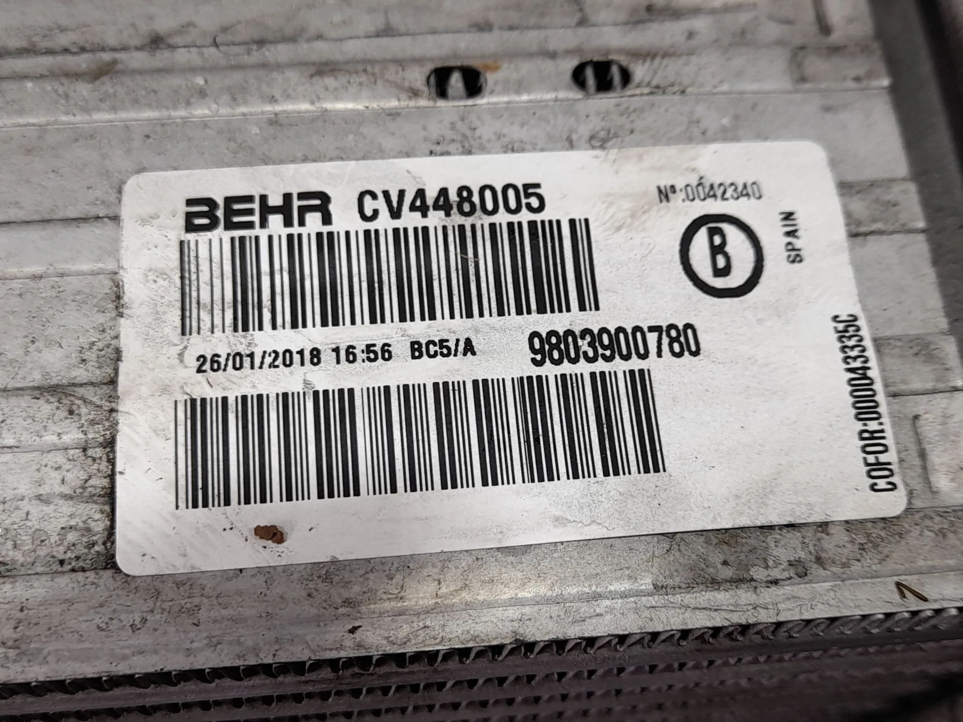 Intercooler para Citroën C3 Aircross Ii (2R_, 2C_)