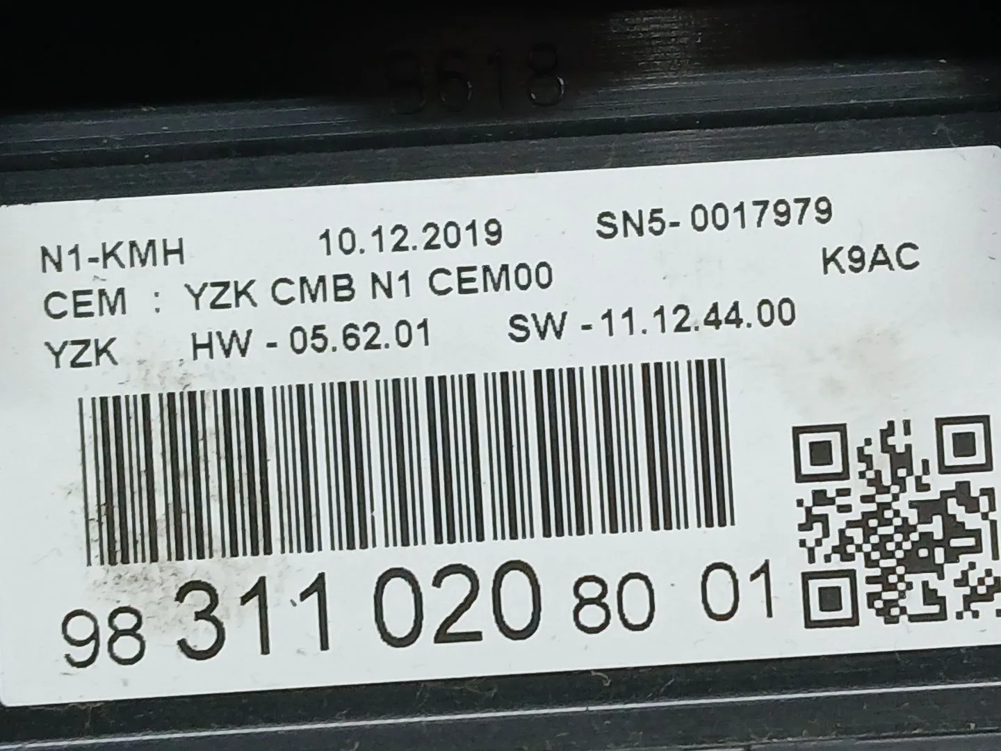 Cuadro Instrumentos para Citroën Berlingo Furgoneta/Monovolumen (K9)