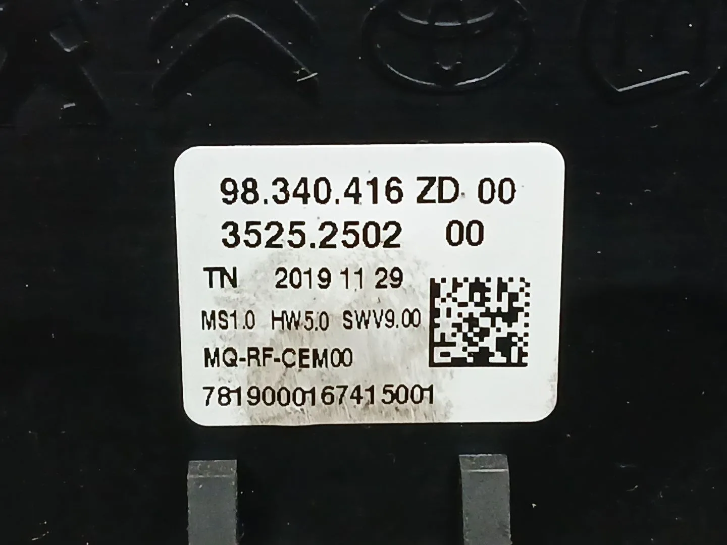 Mando Calefaccion / Aire Acondicionado para Citroën Berlingo Furgoneta/Monovolumen (K9)