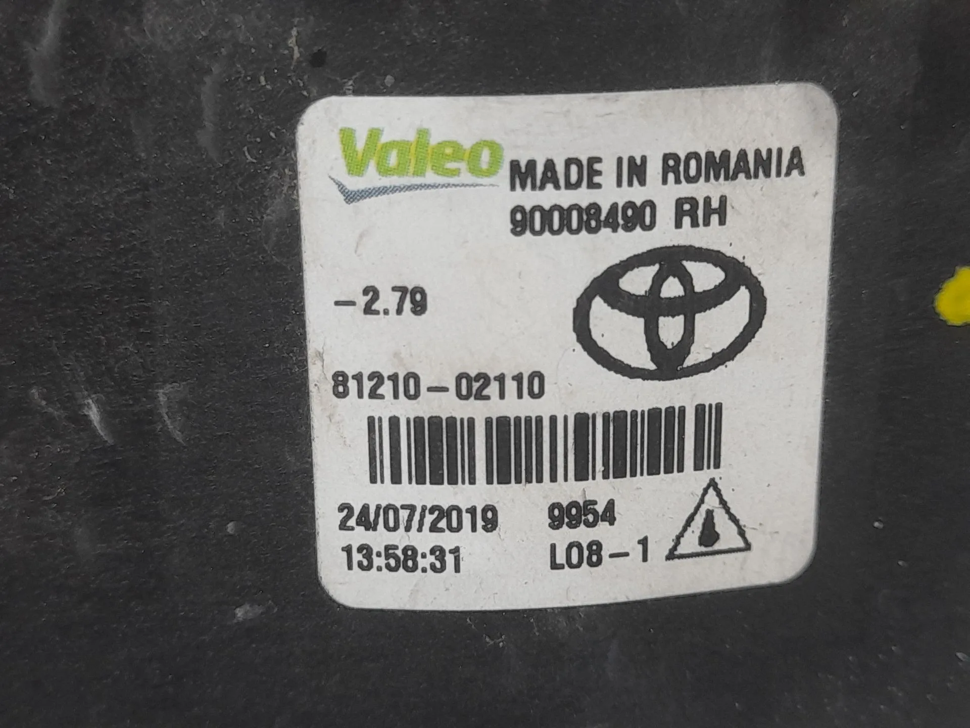 Faro Antiniebla Derecho para Toyota Yaris (_P13_)