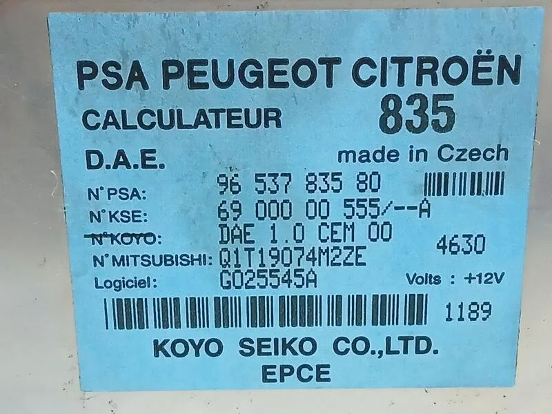 Centralita Direccion para Citroën C2 (Jm_)