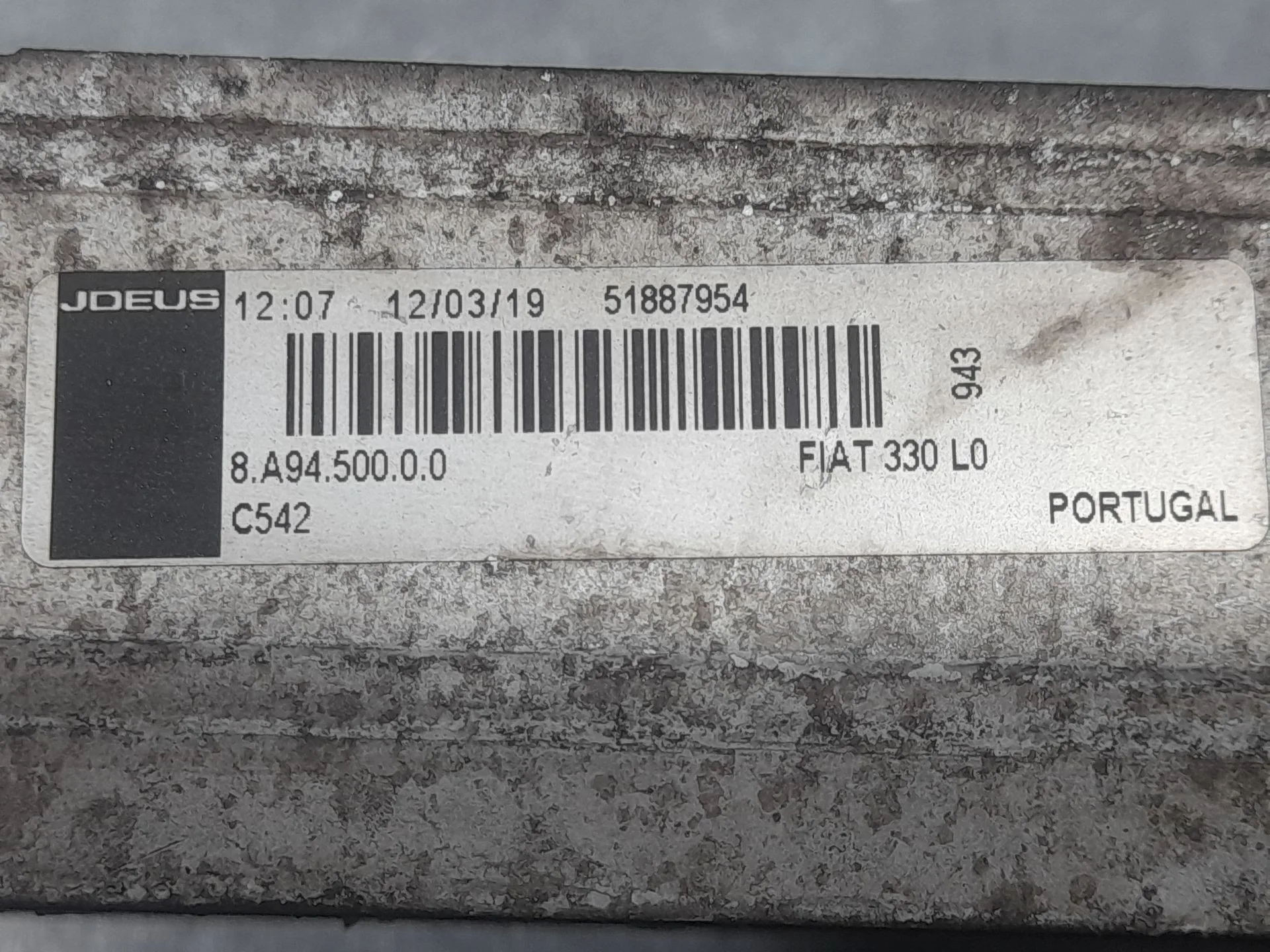 Intercooler para Fiat Tipo Station Wagon (356_, 357_)