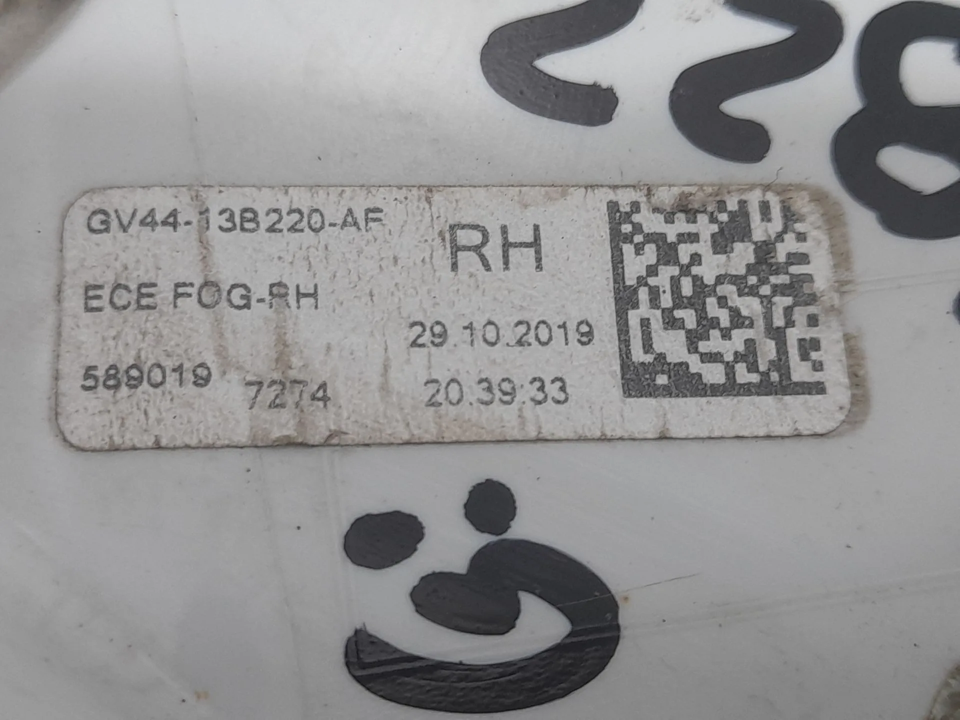 Faro Antiniebla Derecho para Ford Kuga Ii (Dm2)
