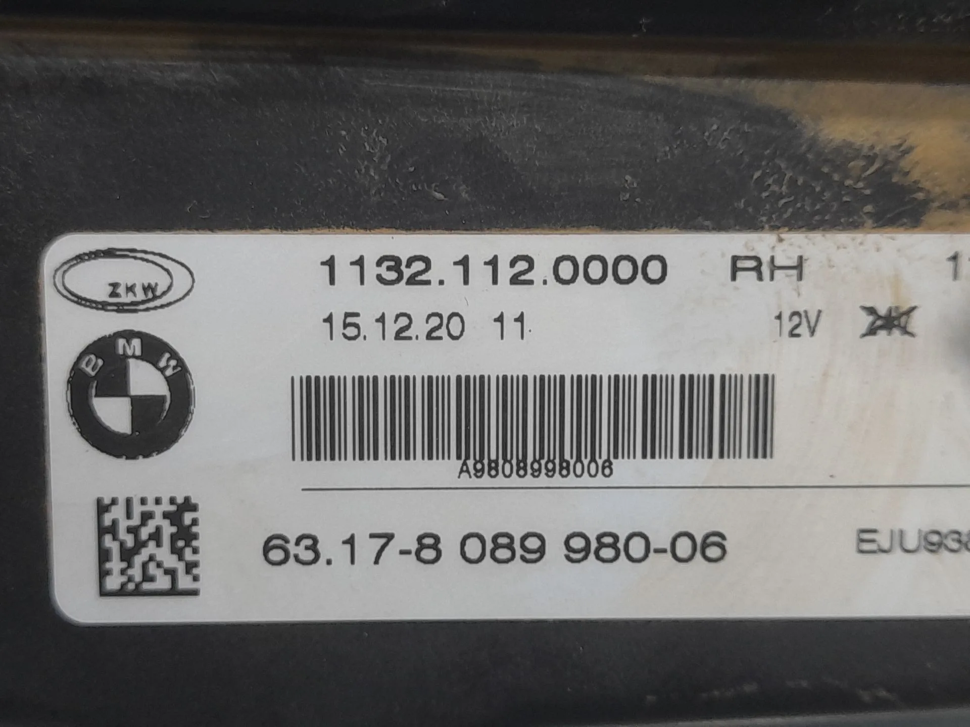 Faro Antiniebla Derecho para Bmw 1 (F40)
