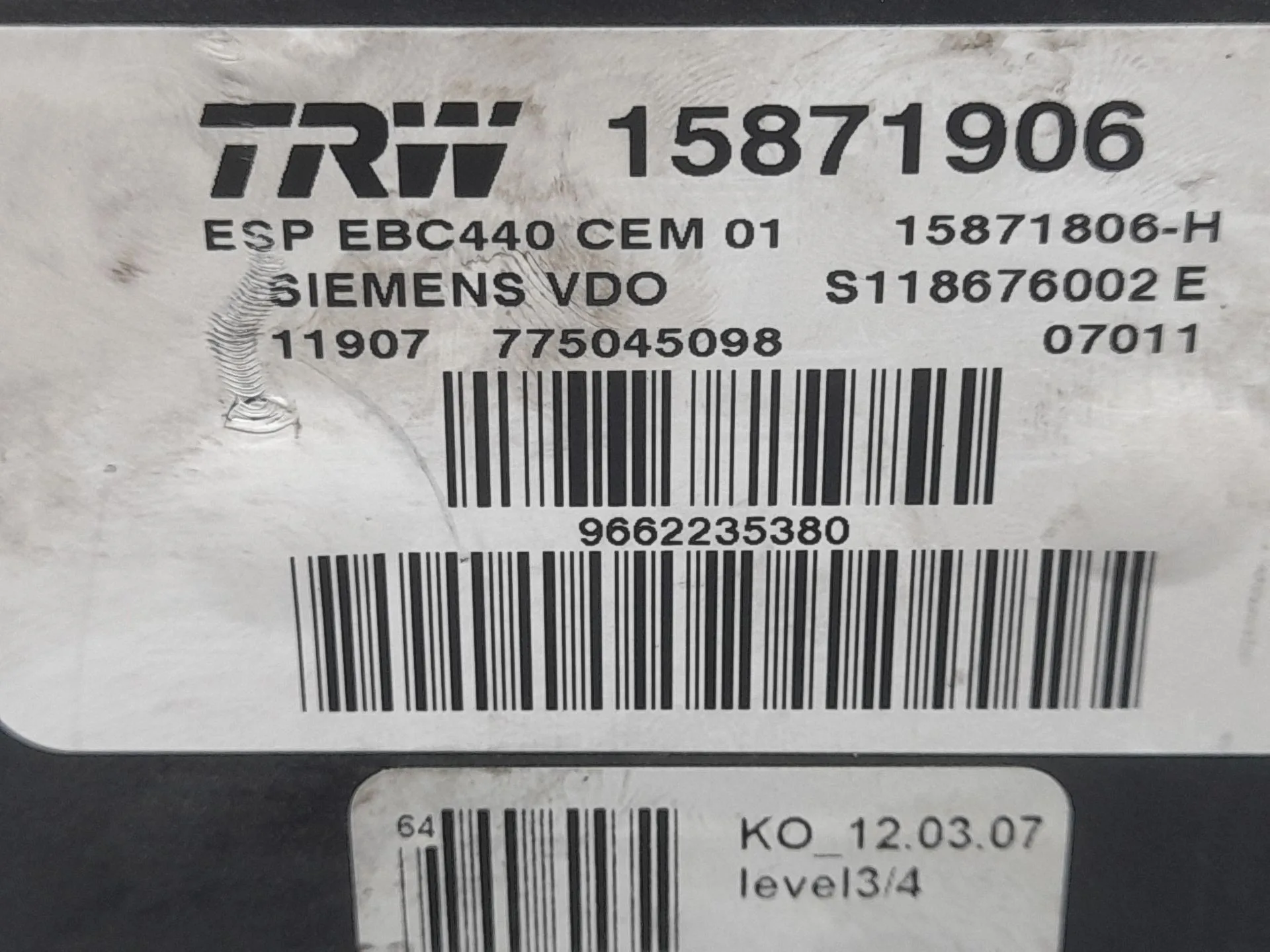 Abs para Citroën C6 (Td_)