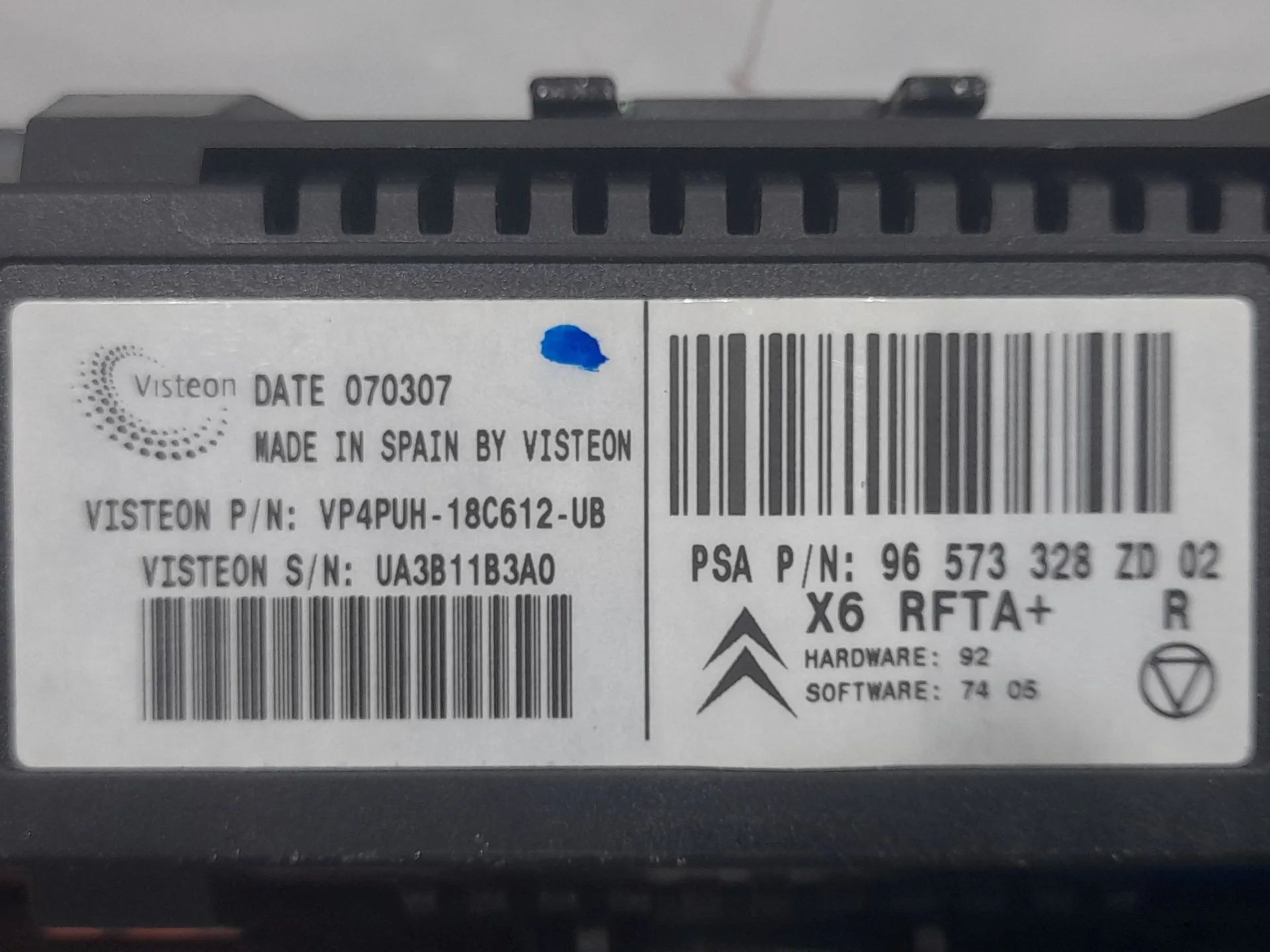 Mando Climatizador para Citroën C6 (Td_)