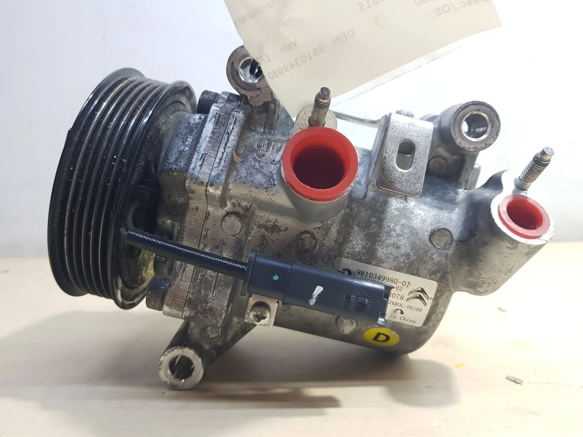 Compresor Aire Acondicionado para Citroën Berlingo Furgoneta/Monovolumen (K9)