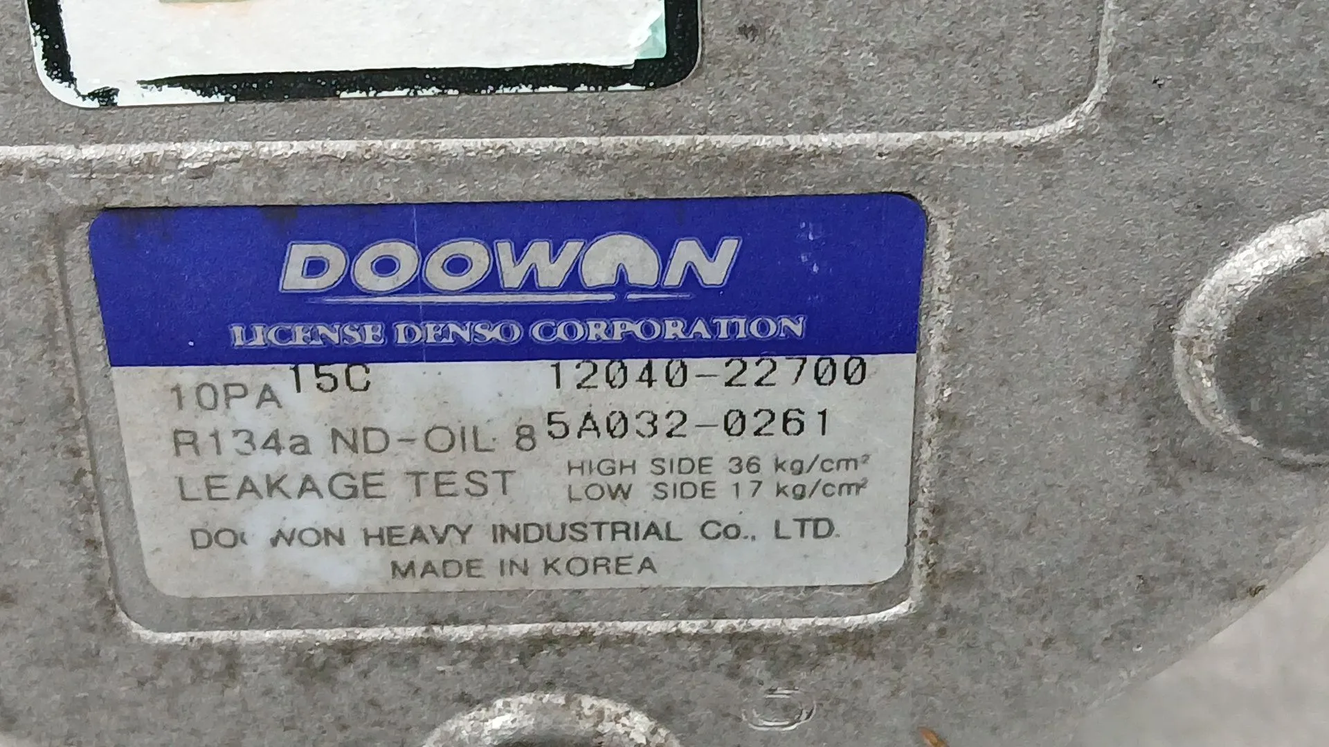 Compresor Aire Acondicionado para Kia Cerato I Sedan (Ld)