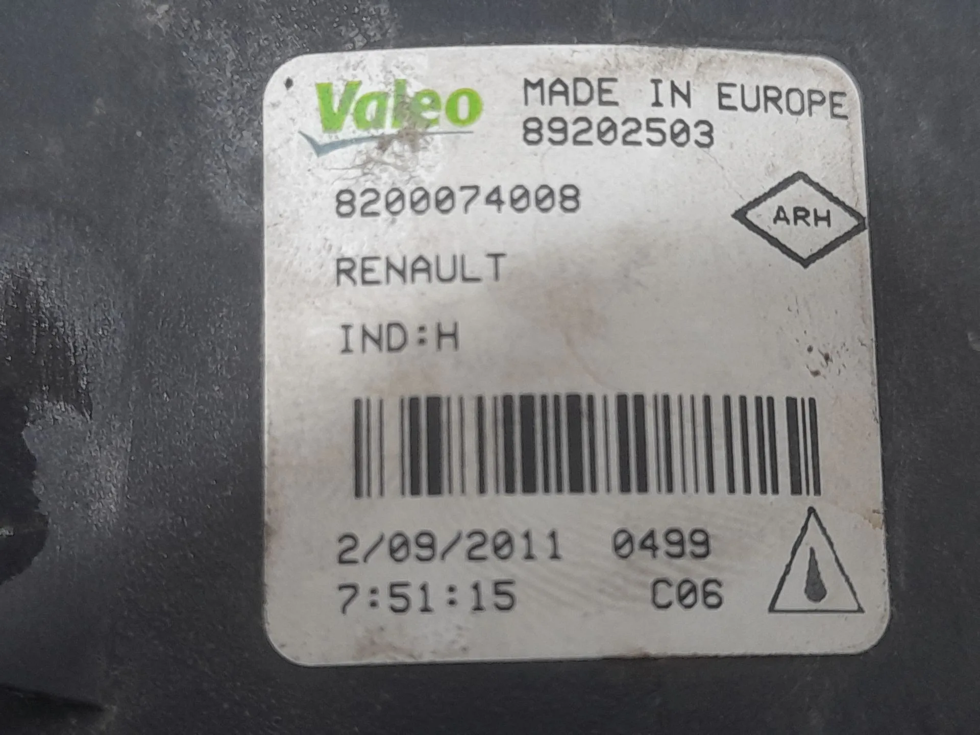 Faro Antiniebla Izquierdo para Renault Megane Iii Grandtour (Kz0/1)