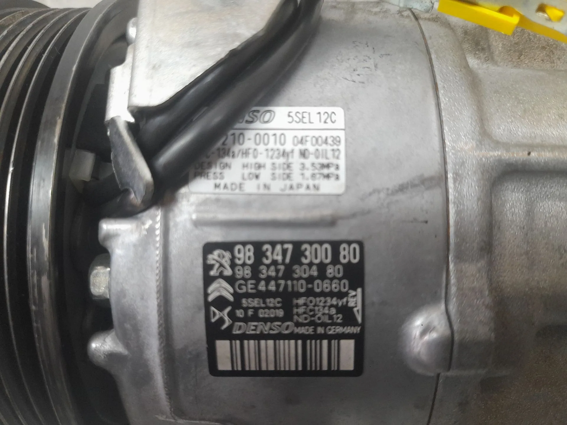 Compresor Aire Acondicionado para Peugeot 208 Ii (Ub_, Up_, Uw_, Uj_)
