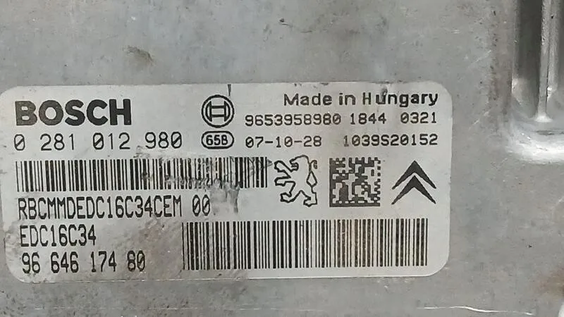 Centralita Motor Uce para Citroën C4 Grand Picasso I (Ua_)