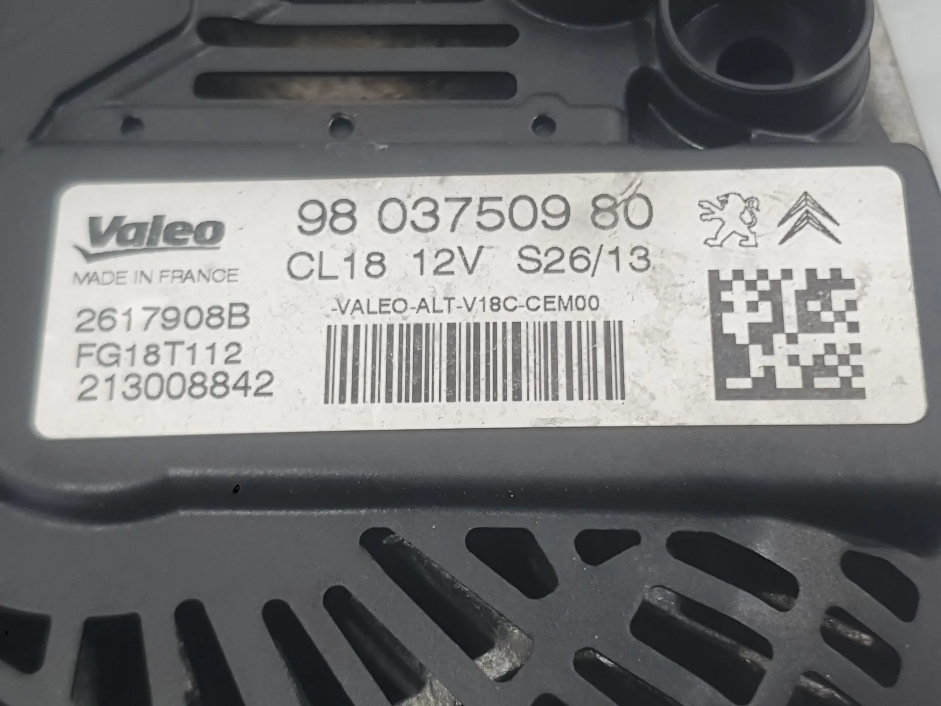 Alternador para Citroën Ds5