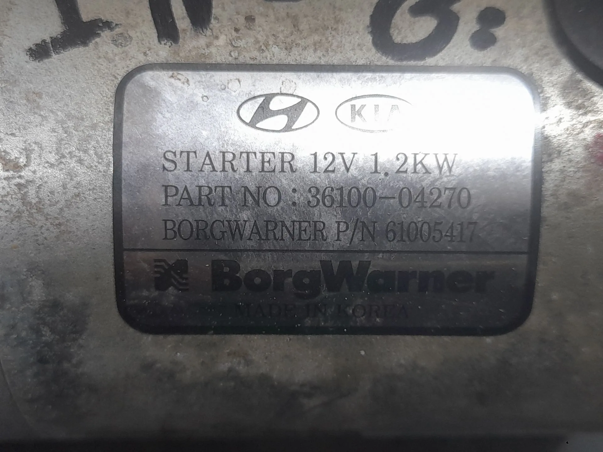 Motor Arranque para Kia Rio Iv (Yb, Sc, Fb)