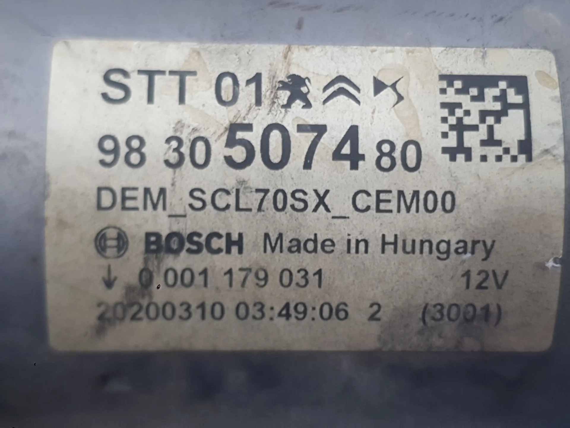 Motor Arranque para Citroën C5 Aircross (Ac_, Aj_, Ar_, A4_)