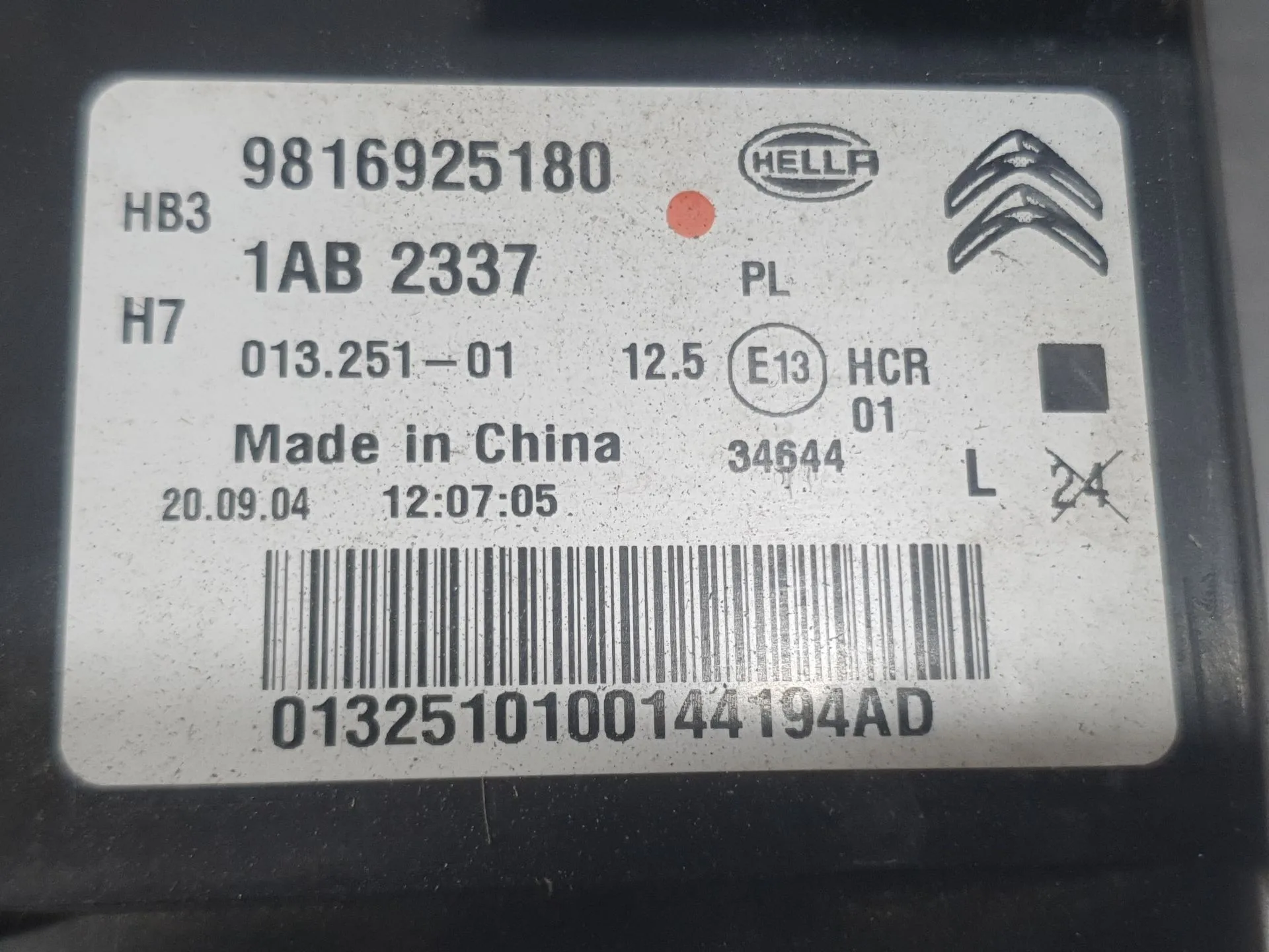 Faro Izquierdo para Citroën C5 Aircross (Ac_, Aj_, Ar_, A4_)
