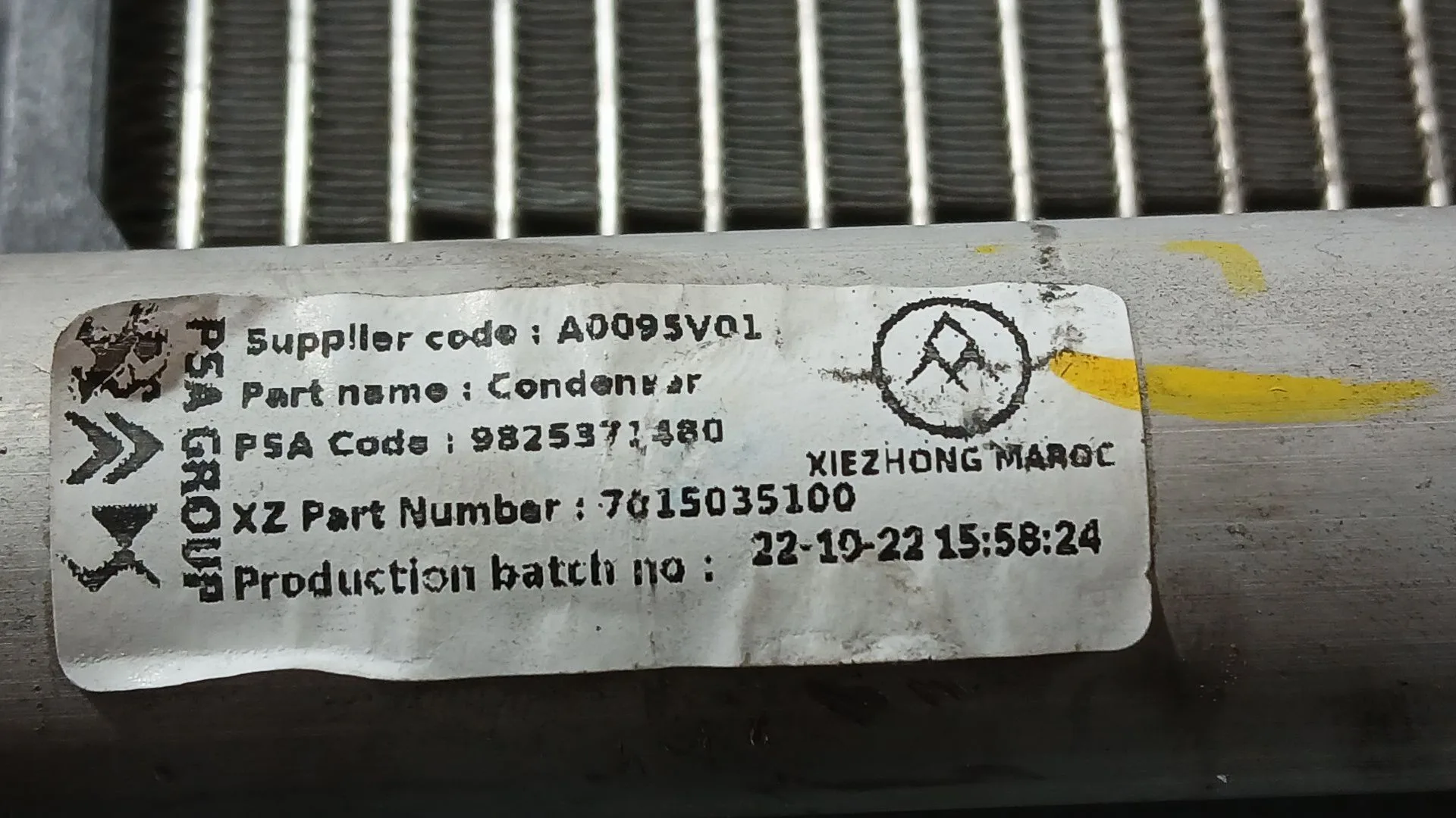 Condensador / Radiador Aire Acondicionado para Opel Corsa F (P2Jo)