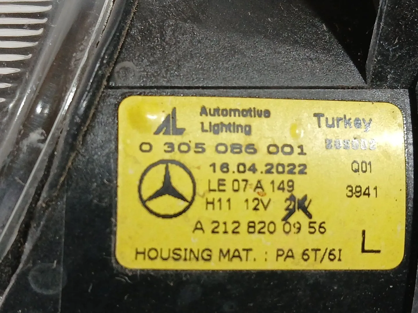 Faro Antiniebla Izquierdo para Mercedes-Benz Vito Tourer (W447)