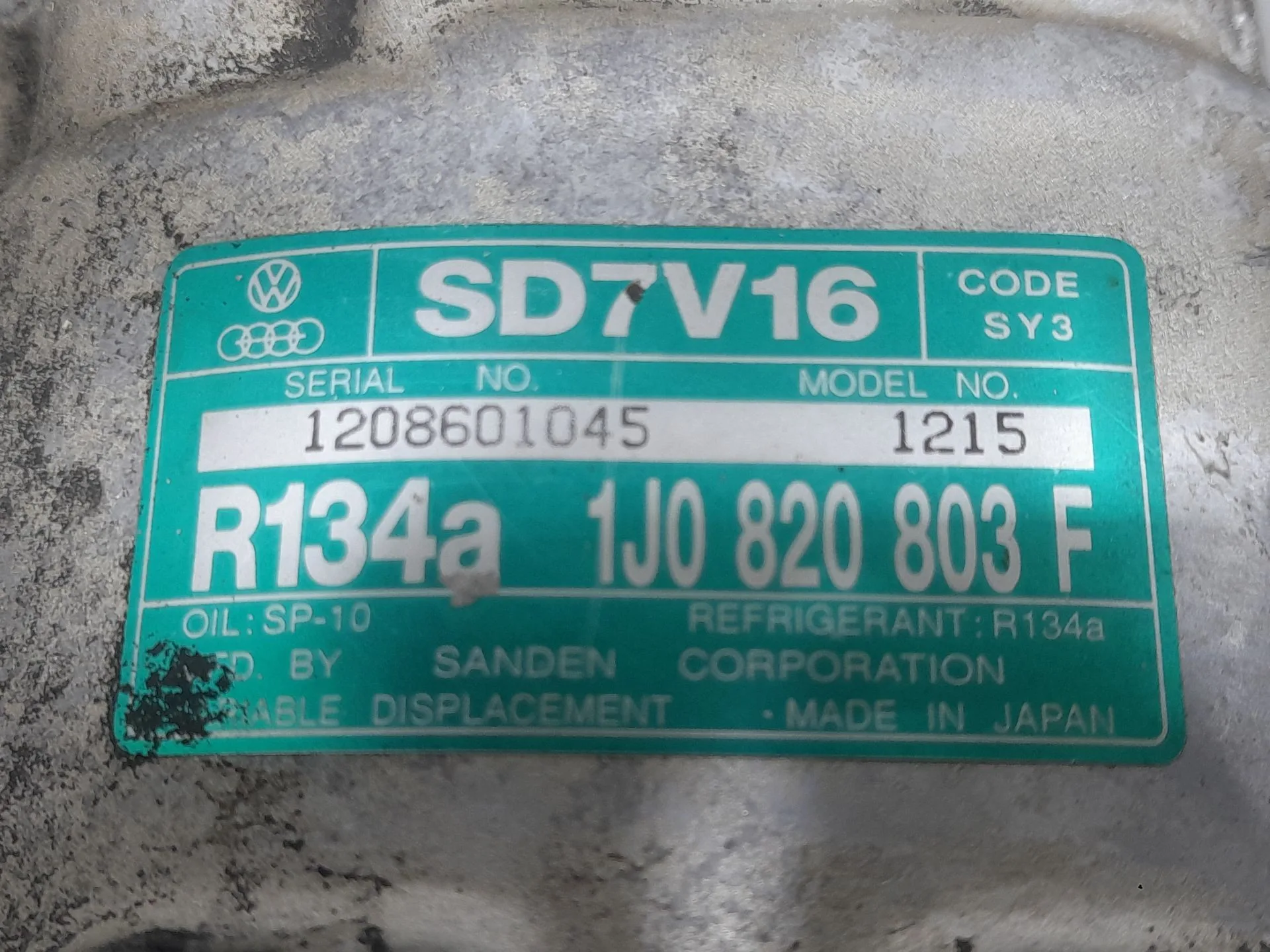 Compresor Aire Acondicionado para Audi A3 (8L1)