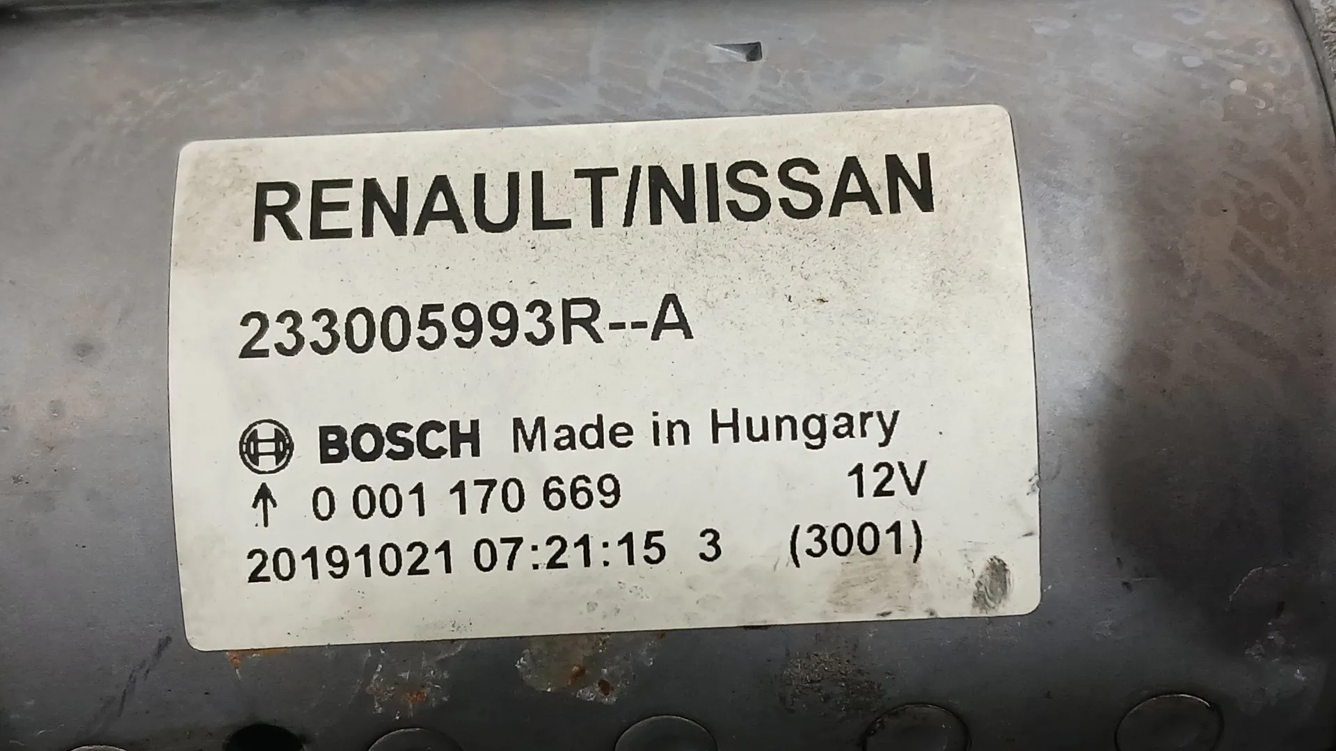 Motor Arranque para Nissan Micra V (K14)