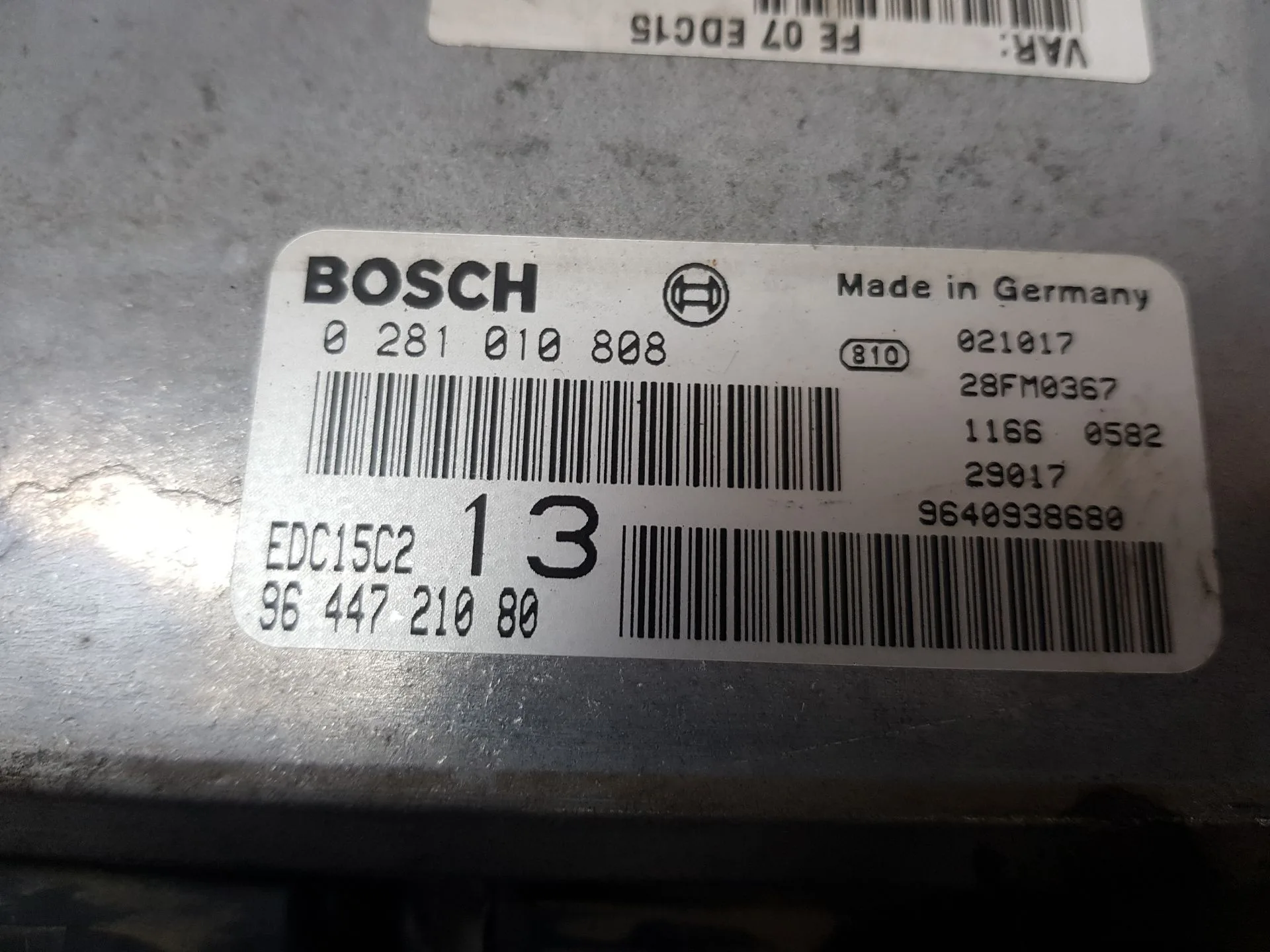 Centralita Motor Uce para Citroën C5 I (Dc_)
